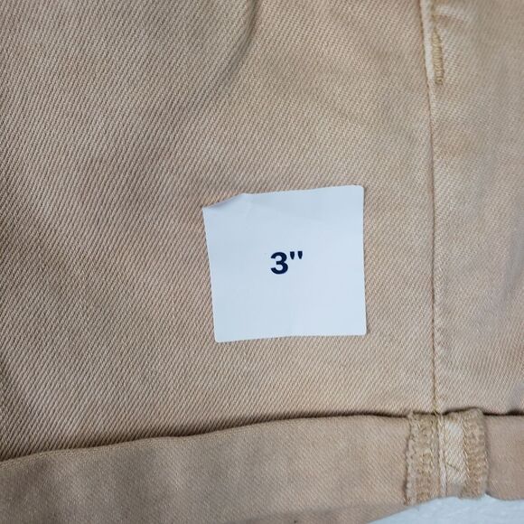 Old Navy NWT Women's Light Brown/Tan O.G. High Rise Cotton Blend Shorts Size 8 - Picture 5 of 9